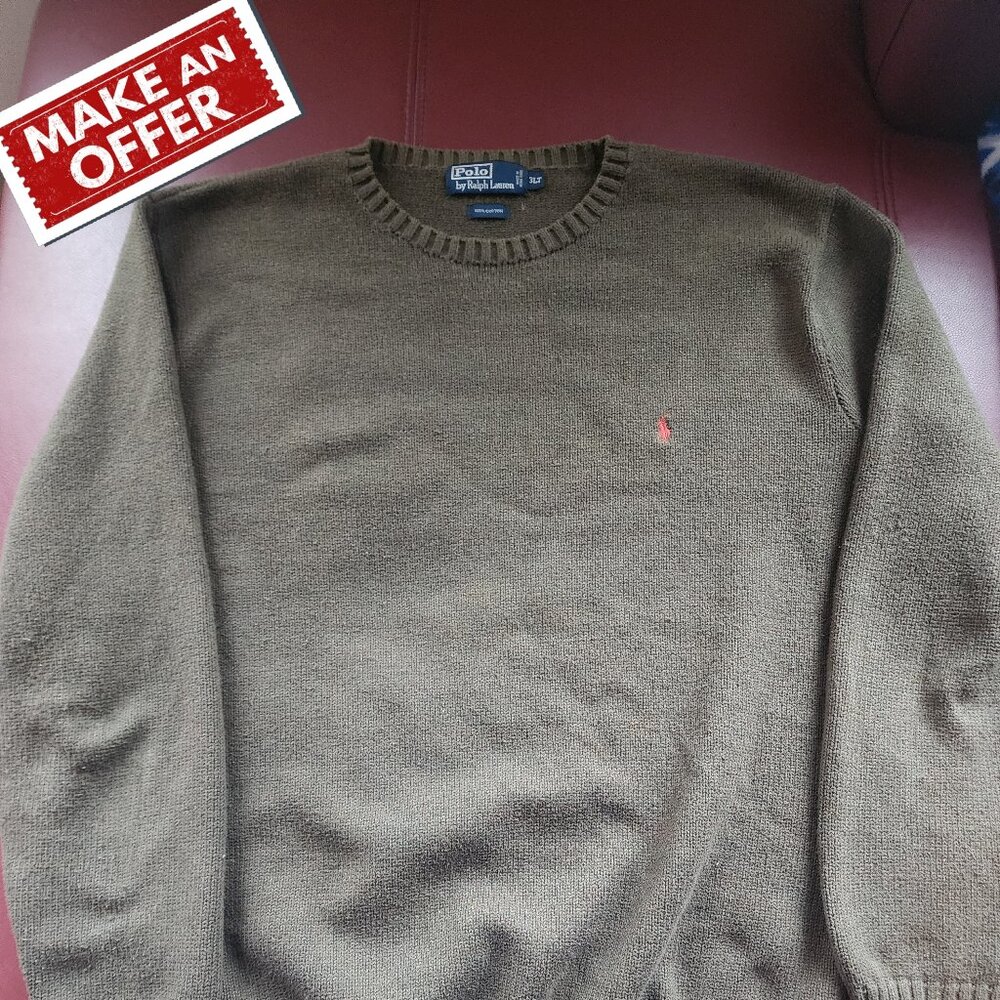 Polo Ralph Lauren Wool Crewneck Sweater Size 3LT